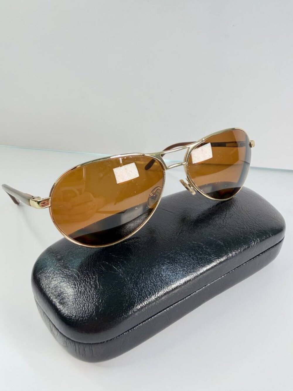 Brooks Brothers B.B.451-S Aviator Sunglasses – Classic Gold Frame